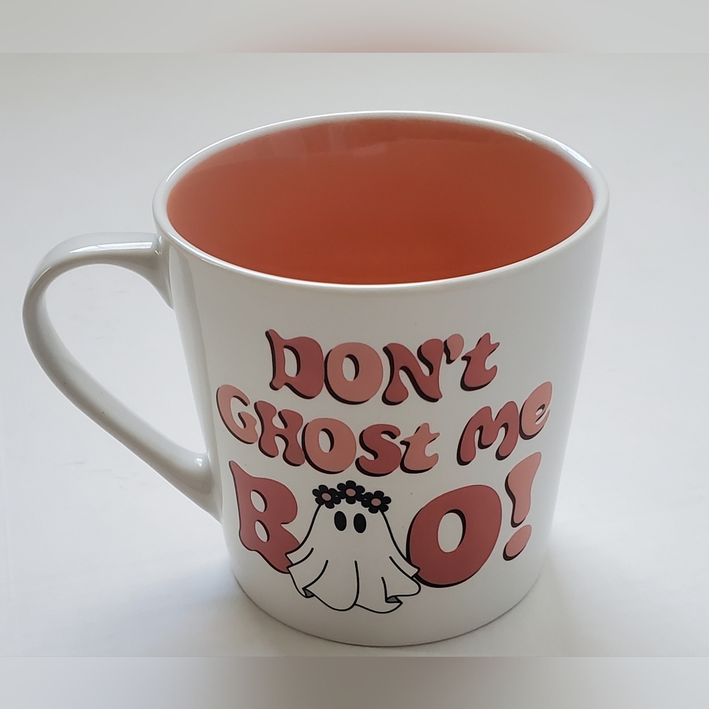 White and Pink Ghost Themed 24oz Mug - Picture 3 of 8
